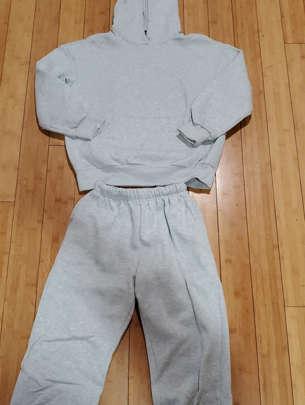 Women's Automet Small Light Gray Hooded Sweatshirt and Jogger Set